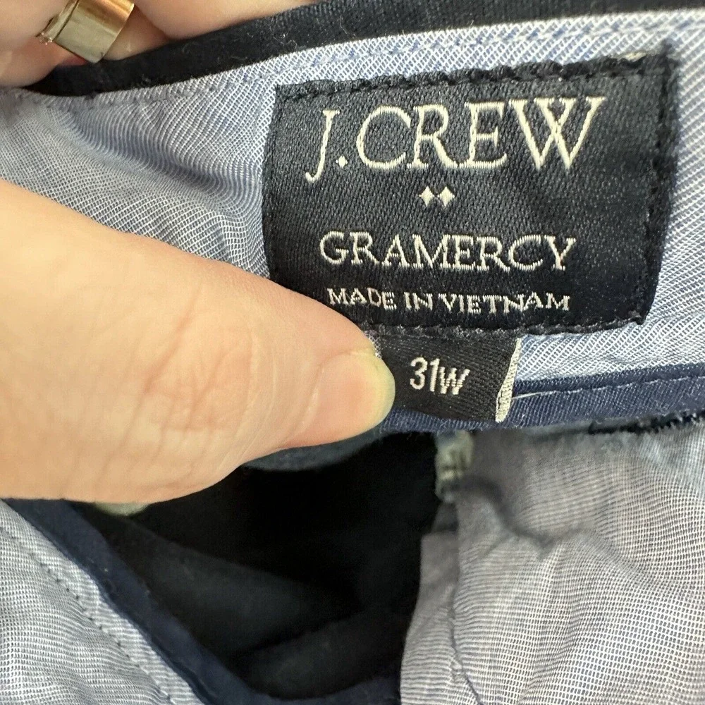 J.Crew Shorts Mens 31 Gramercy Chino Navy Blue 10